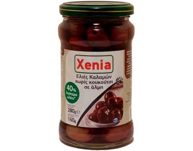 XENIA ΕΛΙΕΣ ΚΑΛΑΜΩΝ ΧΩΡΙΣ ΚΟΥΚΟΥΤΣΙ ΣΕ ΑΛΜΗ 40% ΛΙΓΟΤΕΡΟ ΑΛΑΤΙ 280gr