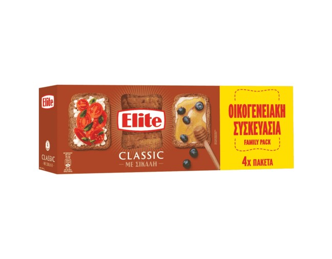 ELITE ΦΡΥΓΑΝΙΕΣ CLASSIC ΜΕ ΣΙΚΑΛΗ 4 ΠΑΚΕΤΑ 360gr