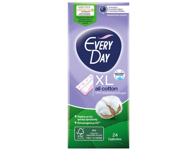 EVERYDAY ALL COTTON EXTRA LARGE 24τεμ