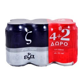 ΕΖΑ ΜΠΥΡΑ ΚΟΥΤΙ 4+ 2 ΔΩΡΟ 6x330ml ΕΖΑ ΜΠΥΡΑ ΚΟΥΤΙ 4+ 2 ΔΩΡΟ 6x330ml