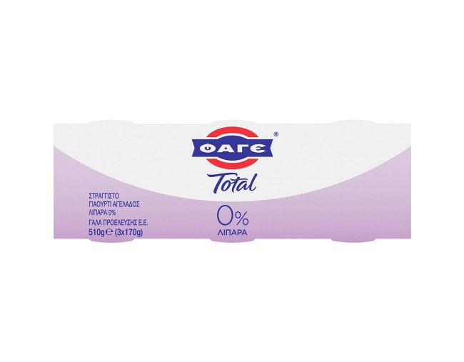 ΦΑΓΕ TOTAL ΓΙΑΟΥΡΤΙ  0% 3x200gr