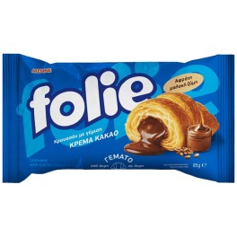 FOLIE ΚΡΟΥΑΣΑΝ ΜΕ ΚΡΕΜΑ ΚΑΚΑΟ 85gr FOLIE ΚΡΟΥΑΣΑΝ ΜΕ ΚΡΕΜΑ ΚΑΚΑΟ 85gr