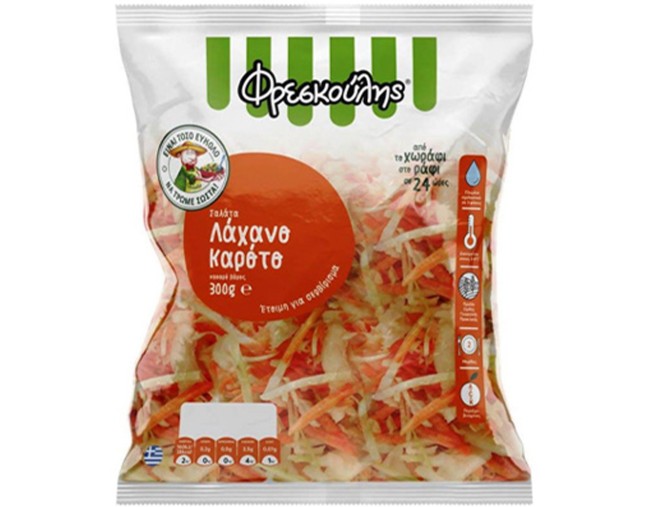ΦΡΕΣΚΟΥΛΗΣ ΣΑΛΑΤΑ ΛΑΧΑΝΟ ΚΑΡΟΤΟ 300gr