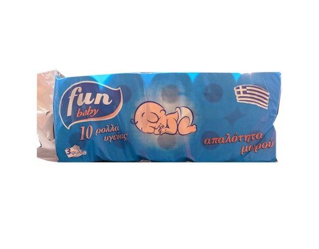 FUN BABY ΧΑΡΤΙ ΥΓΕΙΑΣ 3ΦΥΛΛΟ 10x70gr