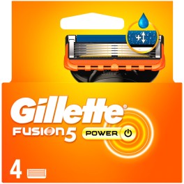 GILLETTE FUSION 5 POWER ΑΝΤΑΛΛΑΚΤΙΚΕΣ ΚΕΦΑΛΕΣ ΞΥΡΙΣΜΑΤΟΣ 4τμχ