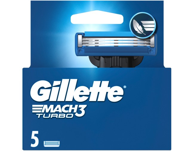 GILLETTE MACH 3 TURBO ΑΝΤΑΛΛΑΚΤΙΚΕΣ ΚΕΦΑΛΕΣ ΞΥΡΙΣΜΑΤΟΣ 5τμχ