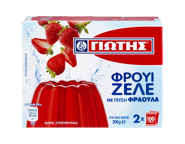 ΓΙΩΤΗΣ ΦΡΟΥΙ ΖΕΛΕ ΜΕ ΓΕΥΣΗ ΦΡΑΟΥΛΑ 2x100gr
