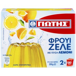 ΓΙΩΤΗΣ ΦΡΟΥΙ ΖΕΛΕ ΜΕ ΓΕΥΣΗ ΛΕΜΟΝΙ 2x100gr