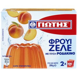 ΓΙΩΤΗΣ ΦΡΟΥΙ ΖΕΛΕ ΜΕ ΓΕΥΣΗ ΡΟΔΑΚΙΝΟ 2x100gr