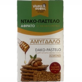 ΓΛΥΚΟΣΟΦΙΕΣ ΝΤΑΚΟΠΑΣΤΕΛΟ ΑΜΥΓΔΑΛΟ ΜΕΛΙ 180gr ΓΛΥΚΟΣΟΦΙΕΣ ΝΤΑΚΟΠΑΣΤΕΛΟ ΑΜΥΓΔΑΛΟ ΜΕΛΙ 180gr