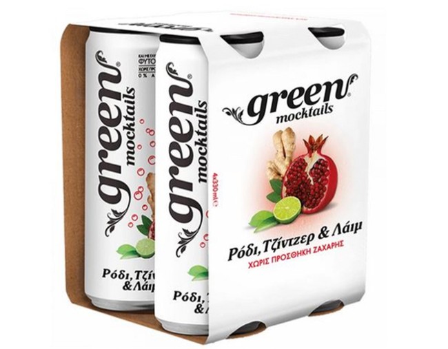GREEN MOCTAILS ΡΟΔΙ ΤΖΙΝΤΖΕΡ & ΛΑΙΜ 4x330ml ΕΒΔΟΜΑΔΙΑΙΕΣ ΠΡΟΣΦΟΡΕΣ