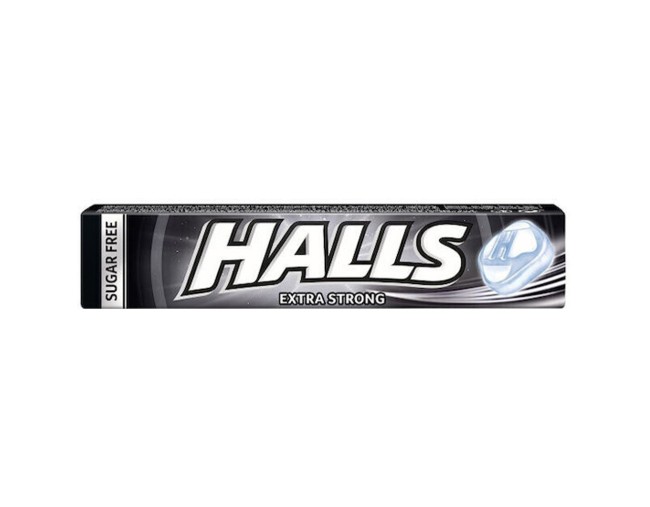 HALLS EXTRA STRONG ΚΑΡΑΜΕΛΕΣ 32gr