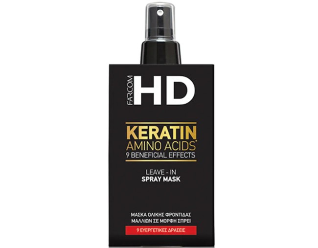 FARCOM HD KERATIN AMINO ACIDS  LEAVE-IN SPRΑY MASK 150ml