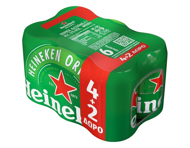 HEINEKEN ΜΠΥΡΑ 4+2 ΔΩΡΟ 330ml