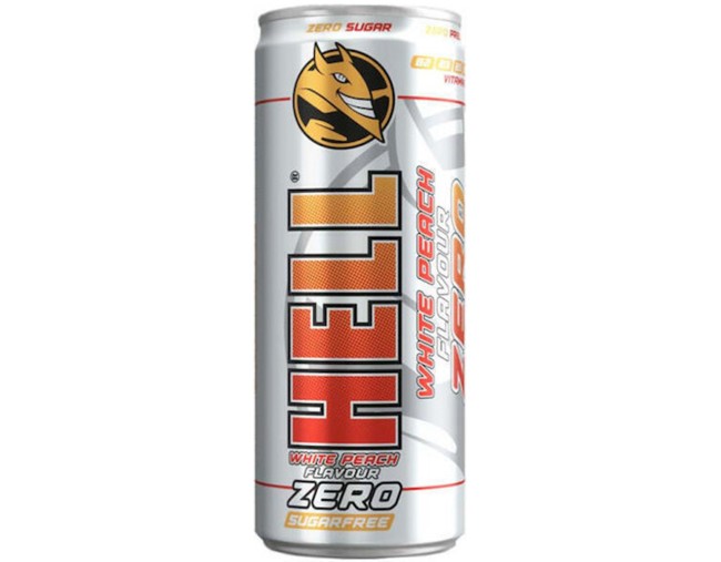 HELL ENERGY DRINK WHITE PEACH ZERO 250ml