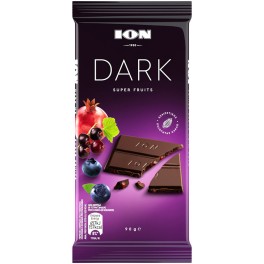 ΙΟΝ DARK ΣΟΚΟΛΑΤΑ SUPER FRUITS 90gr ΙΟΝ DARK ΣΟΚΟΛΑΤΑ SUPER FRUITS 90gr