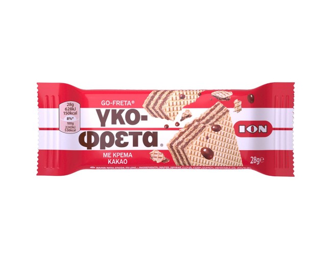 ΙΟΝ ΓΚΟΦΡΕΤΑ ΜΕ ΚΡΕΜΑ ΚΑΚΑΟ 28gr