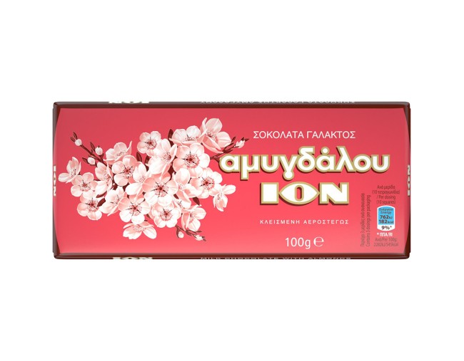 ΙΟΝ ΣΟΚΟΛΑΤΑ ΓΑΛΑΚΤΟΣ ΑΜΥΓΔΑΛΟΥ 100gr
