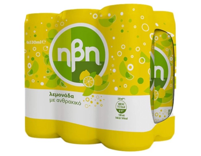 ΗΒΗ ΛΕΜΟΝΑΔΑ ΜΕ ΑΝΘΡΑΚΙΚΟ 6x330ml
