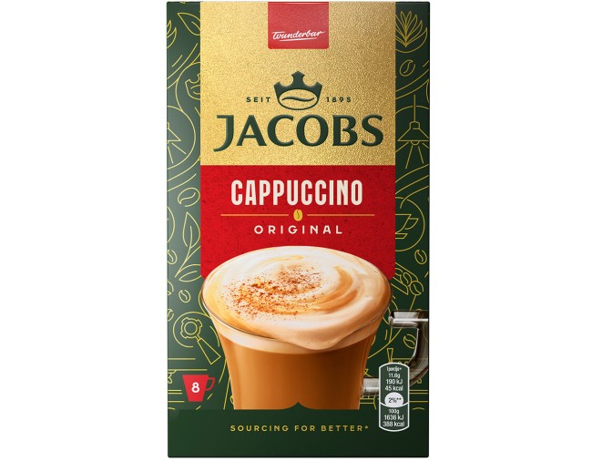 JACOBS ΣΤΙΓΜΙΑΙΟΣ ΚΑΦΕΣ CAPPUCCINO ORIGINAL 8x11,6gr