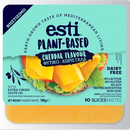 ESTI PLANT-BASED ΤΥΡΙ CHEDDAR 10 ΦΕΤΕΣ 180gr