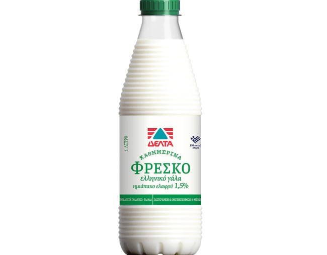 ΔΕΛΤΑ ΦΡΕΣΚΟ ΓΑΛΑ ΕΛΛΗΝΙΚΟ 1,5% ΛΙΠΑΡΑ 1Lt ΓΑΛΑ
