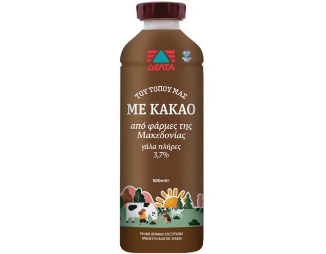 ΔΕΛΤΑ ΤΟΥ ΤΟΠΟΥ ΜΑΣ ΓΑΛΑ ΜΕ ΚΑΚΑΟ 3,7% 500ml