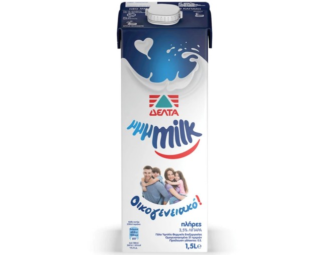 ΔΕΛΤΑ MILK ΟΙΚΟΓΕΝΕΙΑΚΟ ΓΑΛΑ 3,5% ΛΙΠΑΡΑ 1,5Lt