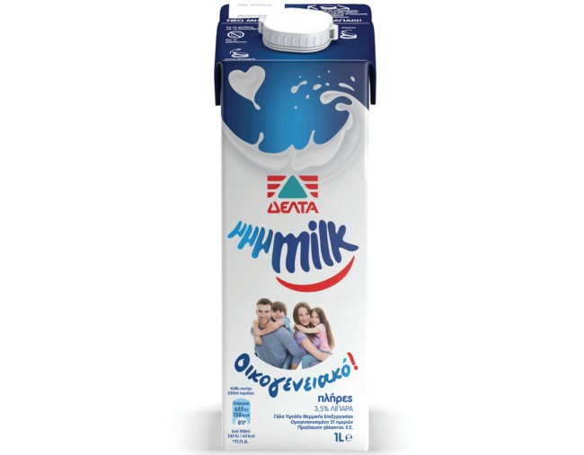 ΔΕΛΤΑ MMMILK ΓΑΛΑ ΟΙΚΟΓΕΝΕΙΑΚΟ 3,5% ΛΙΠΑΡΑ 1Lt