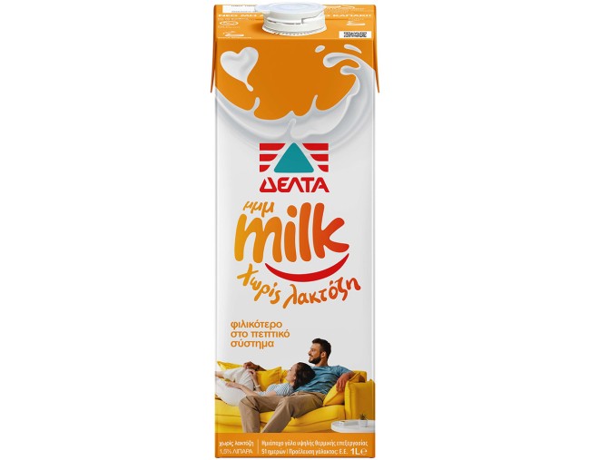 ΔΕΛΤΑ MMMILK ΧΩΡΙΣ ΛΑΚΤΟΖΗ 1Lt