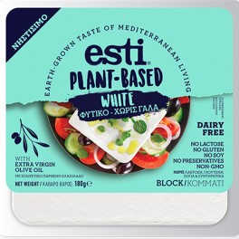 ESTI PLANT-BASED ΛΕΥΚΟ ΤΥΡΙ ΚΟΜΜΑΤΙ 180gr