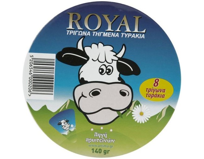 ROYAL ΤΡΙΓΩΝΑ ΤΥΡΑΚΙΑ  8 ΜΕΡΙΔΕΣ 140gr