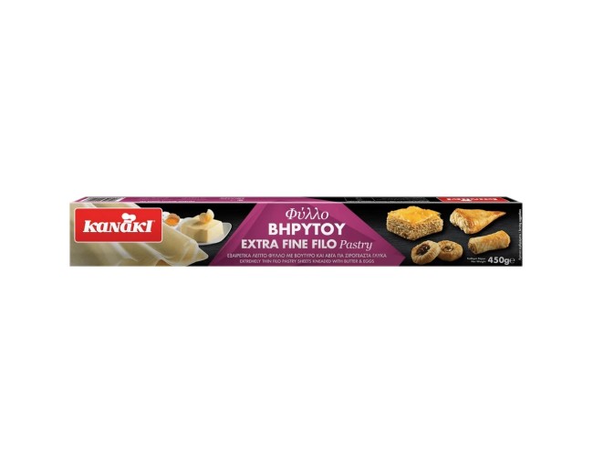 ΚΑΝΑΚΙ ΦΥΛΛΟ ΒΗΡΥΤΟΥ EXTRA FINE FILO PASTRY 450gr