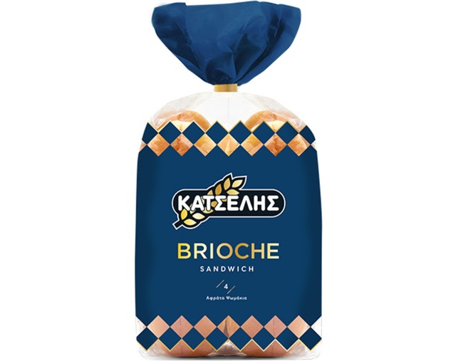 ΚΑΤΣΕΛΗΣ ΨΩΜΑΚΙΑ BRIOCHE SANDWICH 4τμχ 300gr