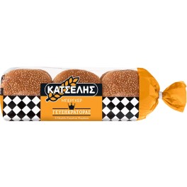 ΚΑΤΣΕΛΗΣ ΓΕΥΣΗΚΡΑΤΟΡΑΣ ΨΩΜΙ ΓΙΑ BURGER ΣΙΤΟΥ 480gr ΚΑΤΣΕΛΗΣ ΓΕΥΣΗΚΡΑΤΟΡΑΣ ΨΩΜΙ ΓΙΑ BURGER ΣΙΤΟΥ 480gr