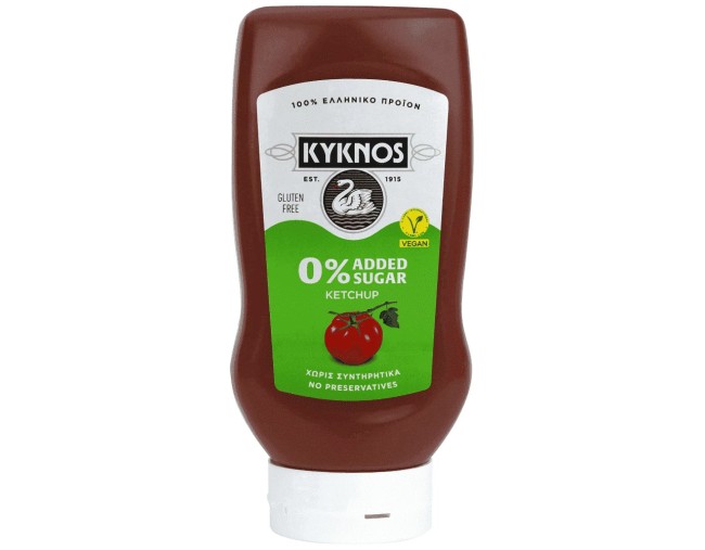 KYKNOS KETCHUP ΧΩΡΙΣ ΖΑΧΑΡΗ 550gr