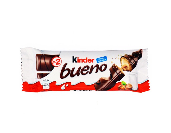 KINDER BUENO ΓΚΟΦΡΕΤΑ ΜΕ ΓΑΛΑ & ΦΟΥΝΤΟΥΚΙΑ 2TMX 43gr
