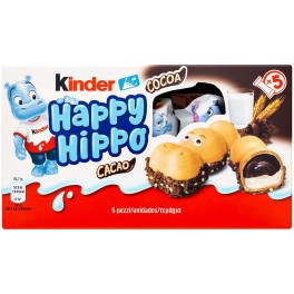 KINDER HAPPY HIPPO CACAO 5τμχ 103,5gr KINDER HAPPY HIPPO CACAO 5τμχ 103,5gr