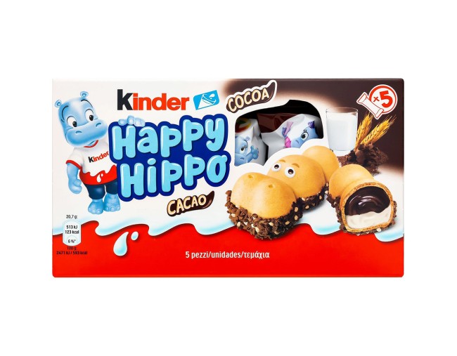 KINDER HAPPY HIPPO CACAO 5τμχ 103,5gr