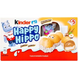 KINDER HAPPY HIPPO HAZELNUT 5τμχ 103,5gr