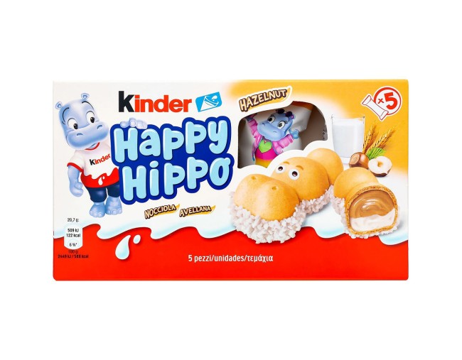 KINDER HAPPY HIPPO HAZELNUT 5τμχ 103,5gr