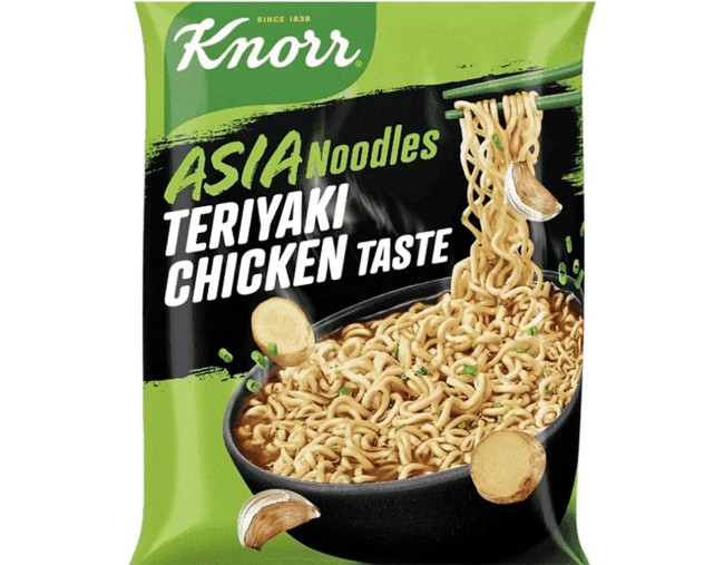 KNORR ASIA NOODLES ΜΕ ΓΕΥΣΗ TRERIYAKI CHICKEN 75gr