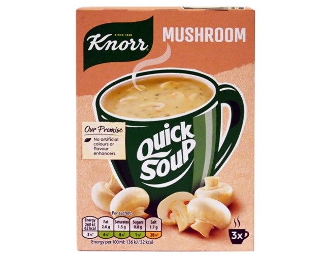 KNORR QUICK SOUP ΜΑΝΙΤΑΡΟΣΟΥΠΑ 3 ΜΕΡΙΔΕΣ 15gr