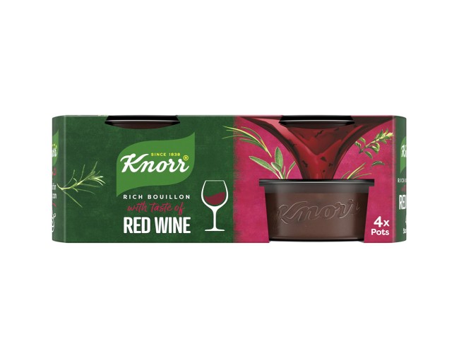 KNORR ΣΠΙΤΙΚΟΣ ΖΩΜΟΣ RED WINE 4x26gr
