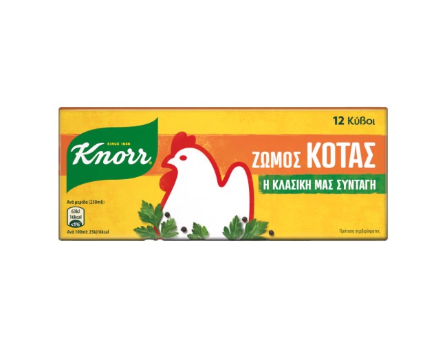ΚΝΟRR 12ΚΥΒΟΙ ΚΟΤΑΣ  120gr