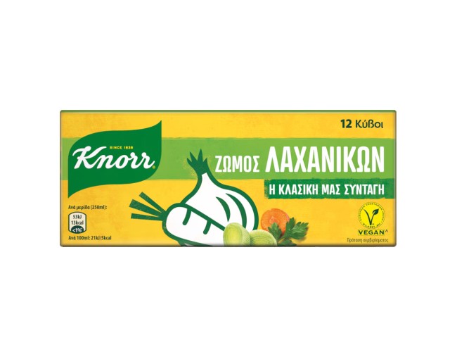 ΚΝΟRR 12 ΚΥΒΟΙ ΛΑΧΑΝΙΚΩΝ 120gr