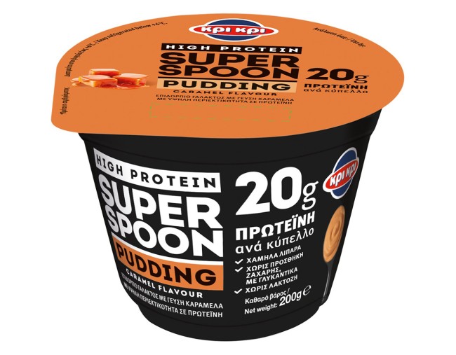 ΚΡΙ ΚΡΙ SUPER SPOON HIGH PROTEIN ΕΠΙΔΟΡΠΙΟ ΓΙΑΟΥΡΤΙΟΥ ΑΧΛΑΔΙ ΚΑΡΑΜΕΛΑ 200gr