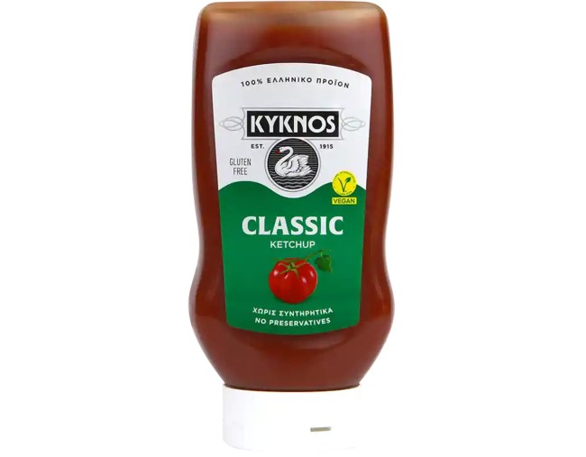 KYKNOS KETCHUP ΧΩΡΙΣ ΓΛΟΥΤΕΝΗ 560gr
