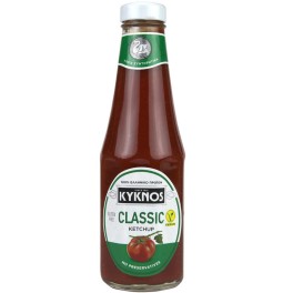 KYKNOS KETCHUP ΧΩΡΙΣ ΓΛΟΥΤΕΝΗ ΓΥΑΛΙΝΟ 330gr