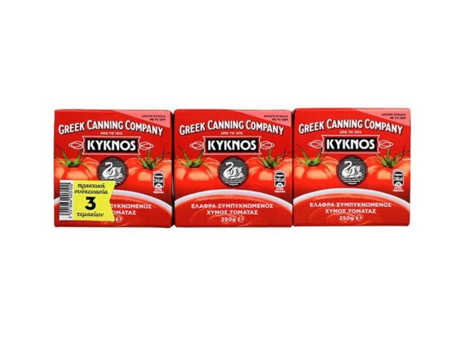 KYKNOS ΧΥΜΟΣ ΤΟΜΑΤΑΣ 3x250gr
